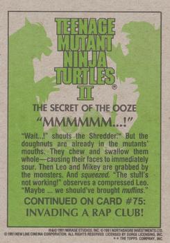 1991 Topps Teenage Mutant Ninja Turtles II: The Secret of the Ooze #74 