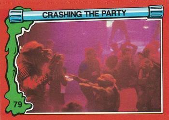 1991 Topps Teenage Mutant Ninja Turtles II: The Secret of the Ooze #79 Crashing the Party Front