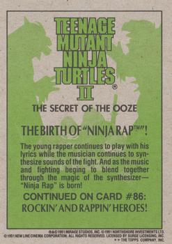 1991 Topps Teenage Mutant Ninja Turtles II: The Secret of the Ooze #85 The Birth of 