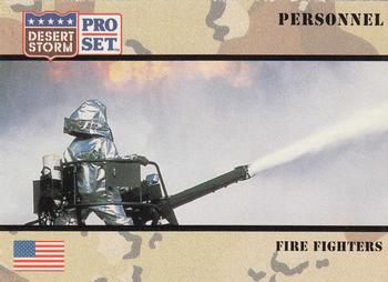1991 Pro Set Desert Storm #113 Fire Fighters Front