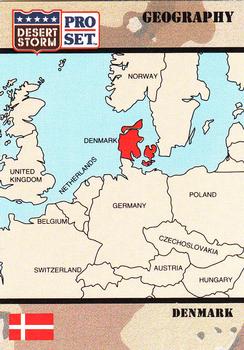 1991 Pro Set Desert Storm #14 Kingdom of Denmark Front