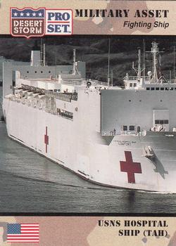 1991 Pro Set Desert Storm #190 USNS Hospital Ship (TAH) Front