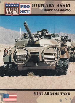 1991 Pro Set Desert Storm #209 M1A1 Abrams Tank Front
