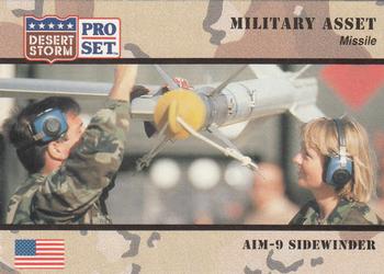 1991 Pro Set Desert Storm #217 AIM-9 Sidewinder Front