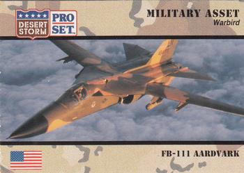 1991 Pro Set Desert Storm #220 FB-111 Aardvark Front