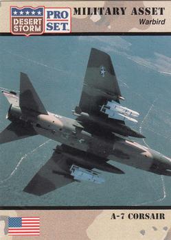 1991 Pro Set Desert Storm #235 A-7 Corsair Front