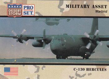 1991 Pro Set Desert Storm #242 C-130 Hercules Front