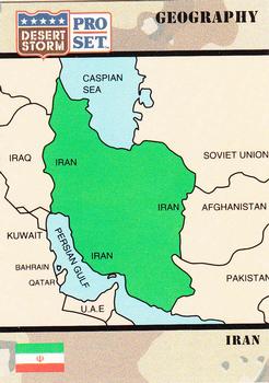 1991 Pro Set Desert Storm #24 Islamic Republic of Iran Front