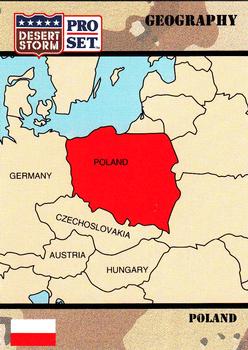 1991 Pro Set Desert Storm #46 Republic of Poland Front
