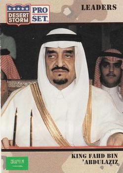 1991 Pro Set Desert Storm #73 King Fahd Bin 'Abdulaziz Front