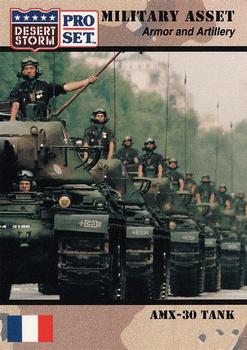 1991 Pro Set Desert Storm #203 AMX-30 Tank Front