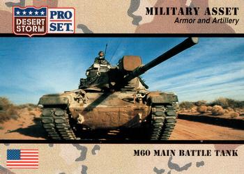 1991 Pro Set Desert Storm #211 M60 Main Battle Tank Front