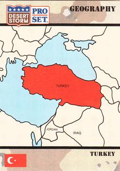 1991 Pro Set Desert Storm #60 Republic of Turkey Front