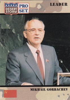 1991 Pro Set Desert Storm #74 Mikhail Gorbachev Front