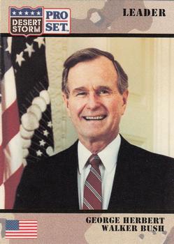 1991 Pro Set Desert Storm #79 George H.W. Bush Front