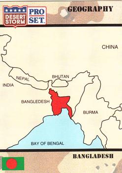 1991 Pro Set Desert Storm #7 People's Republic of Bangladesh Front