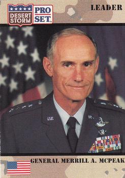 1991 Pro Set Desert Storm #86 Gen. Merrill A. McPeak Front