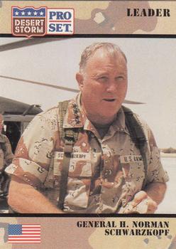 1991 Pro Set Desert Storm #89 Gen. H. Norman Schwarzkopf Front