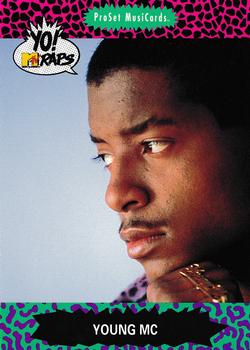 1991 Pro Set Yo! MTV Raps #100 Young MC Front