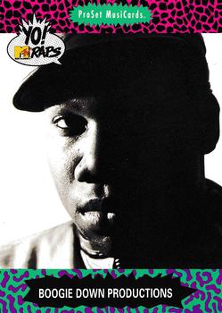 1991 Pro Set Yo! MTV Raps #11 Boogie Down Productions Front