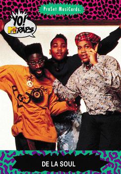 1991 Pro Set Yo! MTV Raps #14 De La Soul Front
