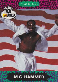 1991 Pro Set Yo! MTV Raps #NNO M.C. Hammer Front