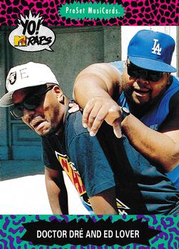 1991 Pro Set Yo! MTV Raps #20 Doctor Dré and Ed Lover Front