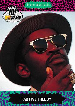 1991 Pro Set Yo! MTV Raps #33 Fab Five Freddy Front