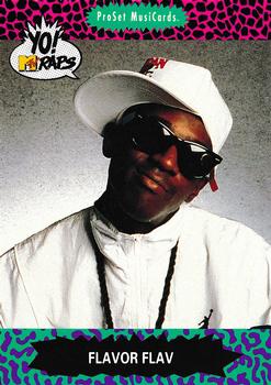 1991 Pro Set Yo! MTV Raps #36 Flavor Flav Front