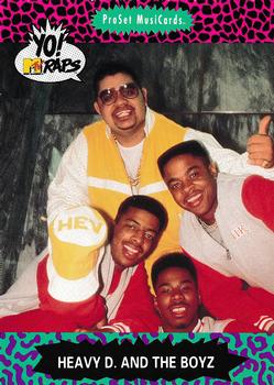 1991 Pro Set Yo! MTV Raps #38 Heavy D. and The Boyz Front