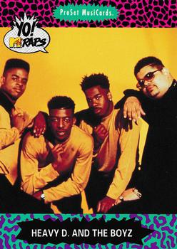 1991 Pro Set Yo! MTV Raps #39 Heavy D. and The Boyz Front