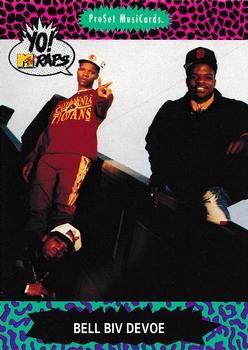1991 Pro Set Yo! MTV Raps #3 Bell Biv DeVoe Front