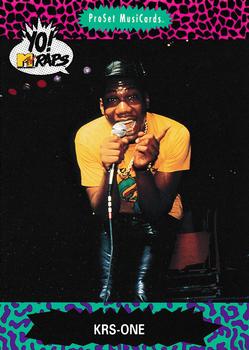 1991 Pro Set Yo! MTV Raps #43 KRS-One Front