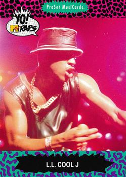 1991 Pro Set Yo! MTV Raps #44 L.L. Cool J Front