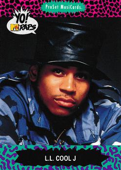1991 Pro Set Yo! MTV Raps #45 L.L. Cool J Front