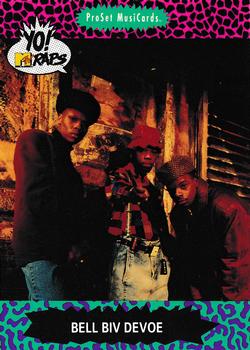 1991 Pro Set Yo! MTV Raps #4 Bell Biv DeVoe Front