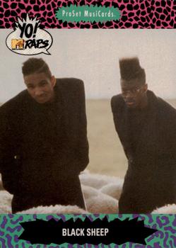 1991 Pro Set Yo! MTV Raps #105 Black Sheep Front