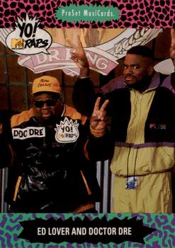 1991 Pro Set Yo! MTV Raps #116 Ed Lover and Doctor Dré Front