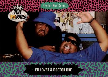 1991 Pro Set Yo! MTV Raps #118 Ed Lover & Doctor Dré Front