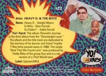 1991 Pro Set Yo! MTV Raps #122 Heavy D. & the Boyz Back