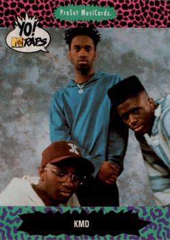 1991 Pro Set Yo! MTV Raps #125 KMD Front