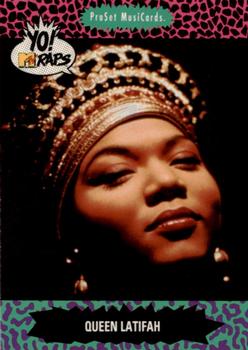 1991 Pro Set Yo! MTV Raps #137 Queen Latifah Front