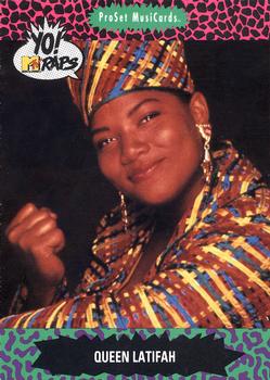 1991 Pro Set Yo! MTV Raps #138 Queen Latifah Front