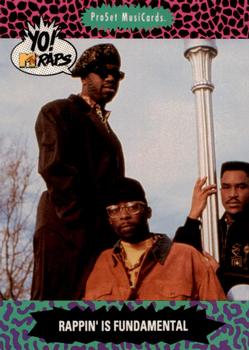1991 Pro Set Yo! MTV Raps #140 Rappin' Is Fundamental Front