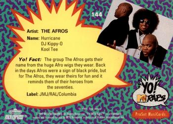 1991 Pro Set Yo! MTV Raps #144 The Afros Back