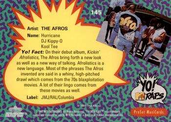 1991 Pro Set Yo! MTV Raps #145 The Afros Back