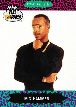 1991 Pro Set Yo! MTV Raps #52 M.C. Hammer Front