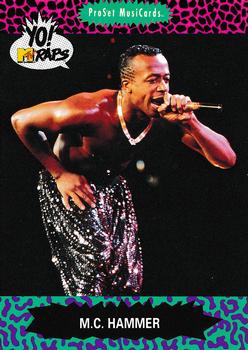 1991 Pro Set Yo! MTV Raps #55 M.C. Hammer Front