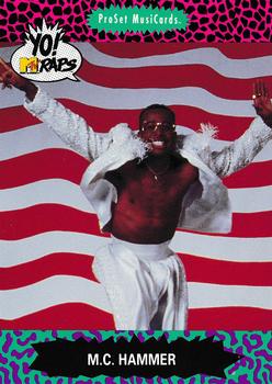 1991 Pro Set Yo! MTV Raps #58 M.C. Hammer Front