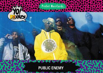 1991 Pro Set Yo! MTV Raps #59 Public Enemy Front